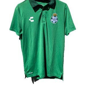 Charly Club Santos Laguna Polo Jersey Men’s Size Large Green Soccer Shirt